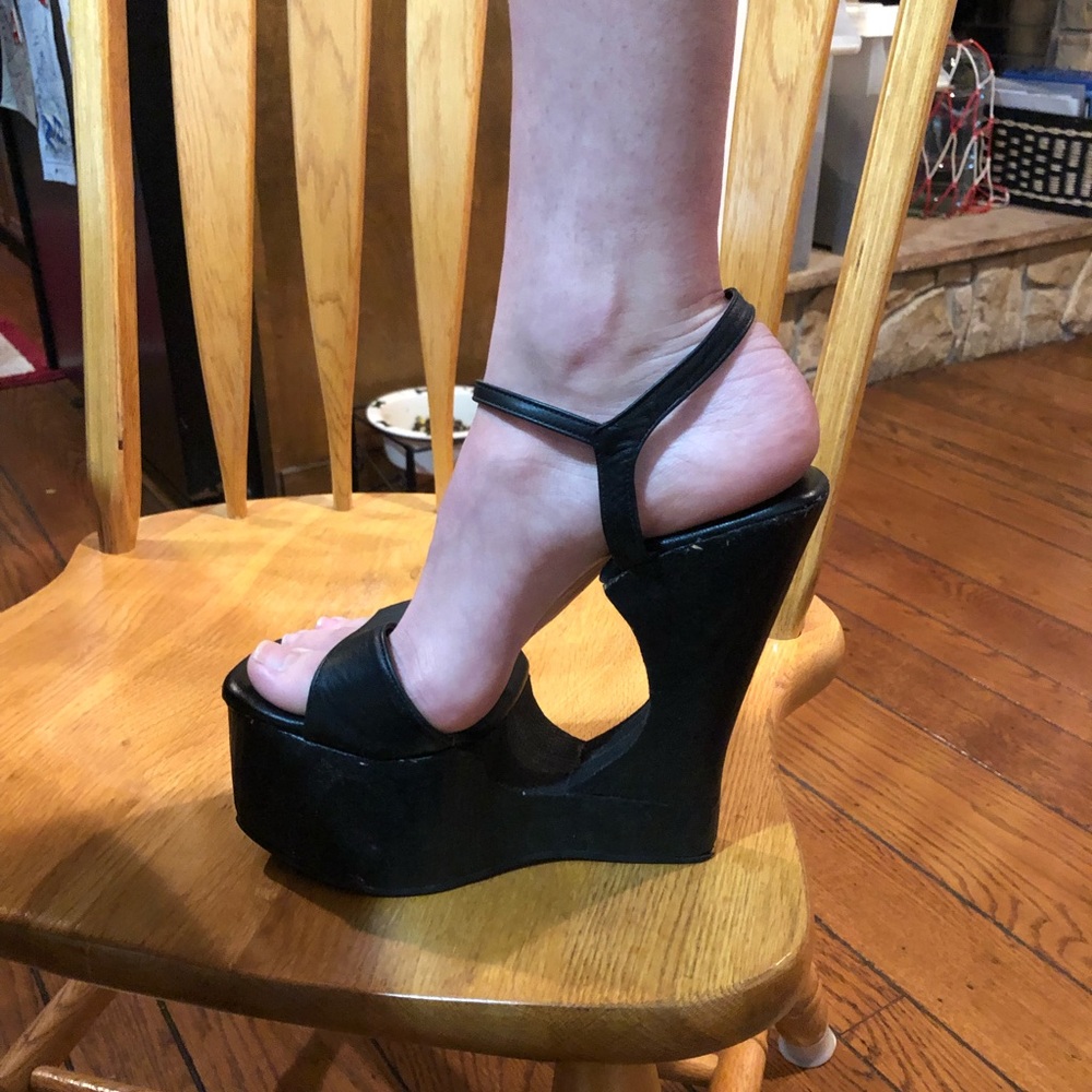 Unique leather platforms